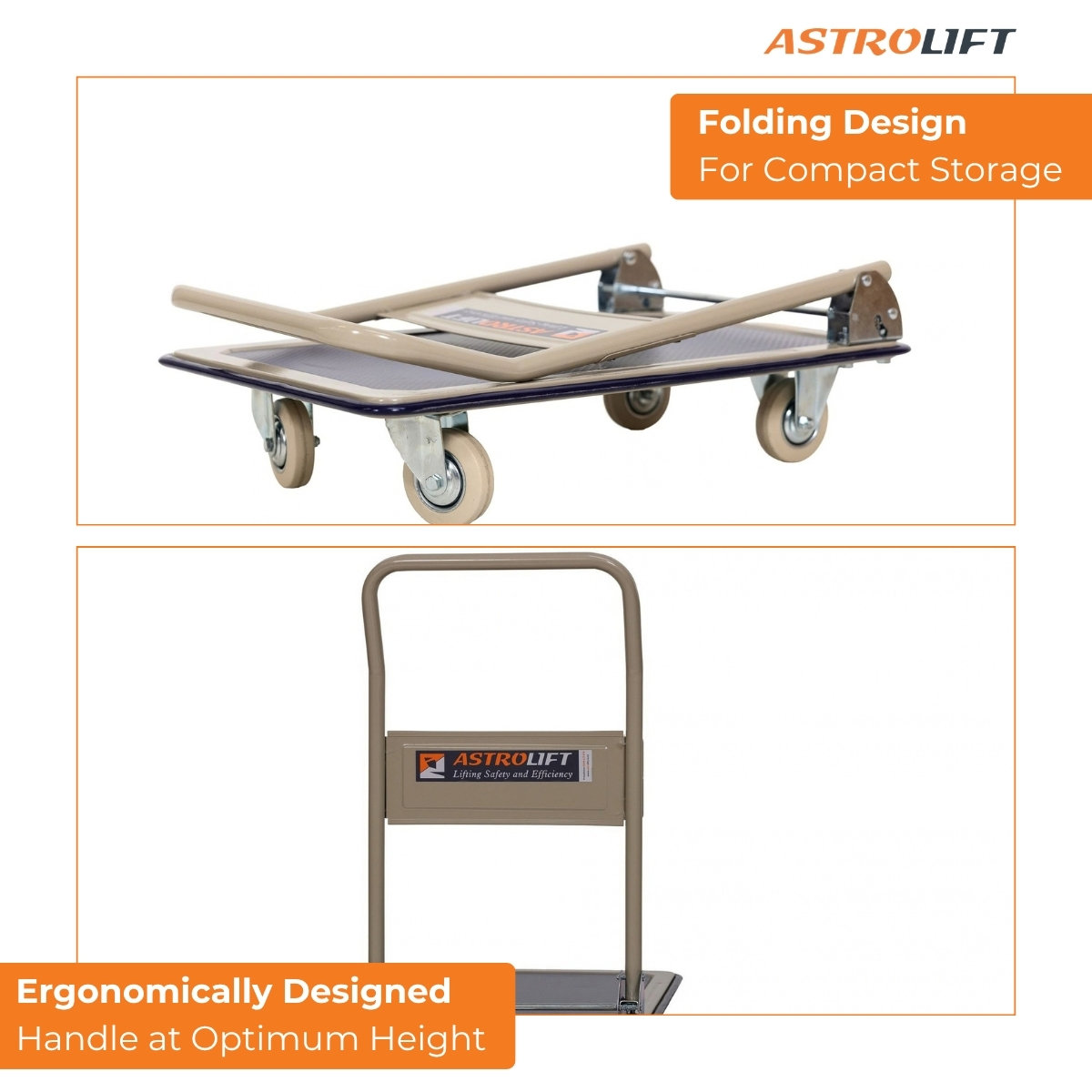 Buy Folding Steel Platform Trolley in Trolley from Astrolift NZ